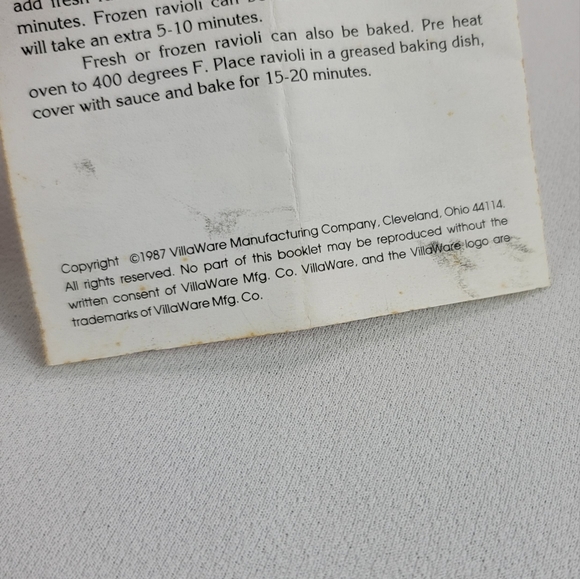 Vtg Beebo Ravioli Maker Villaware Classic Italian Kitchenware - Picture 8 of 13